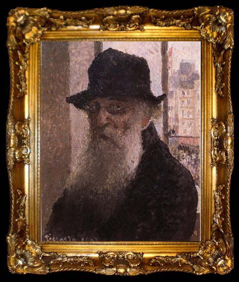 framed  Camille Pissarro Self-Portrait, ta009-2